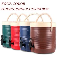 Stainless Steel Thermos Bucket keep Warm Insulation Barrel Pot Milk Tea Bucket with faucet lid